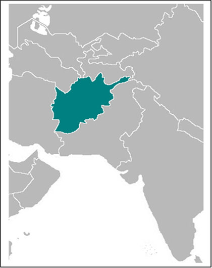 Basic Map of Afghanistan